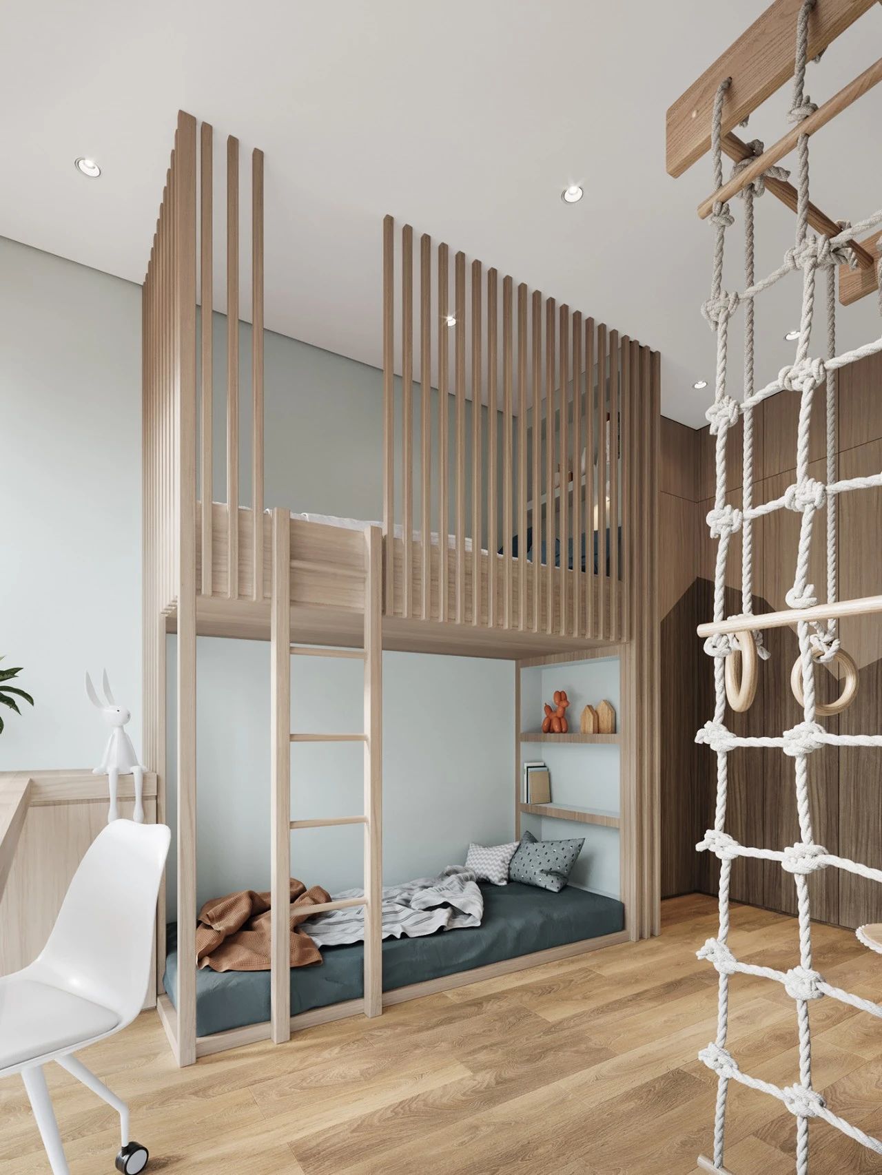 现代素雅风格室内设计家装案例-次卧 现代素雅风格室内设计家装案例-次卧