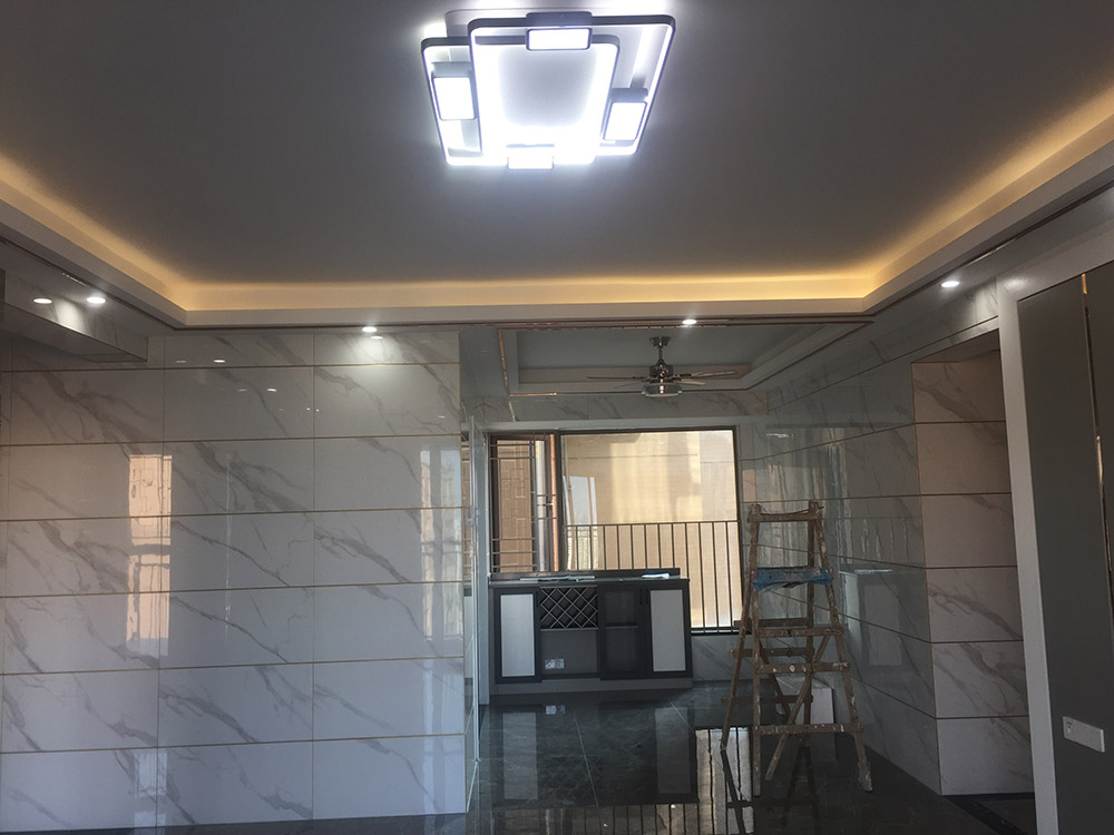 现代简约风格室内装修设计效果图-龙光水悦熙园三居145平米-室内装修设计客厅 现代简约风格室内装修设计效果图-龙光水悦熙园三居145平米-室内装修设计客厅