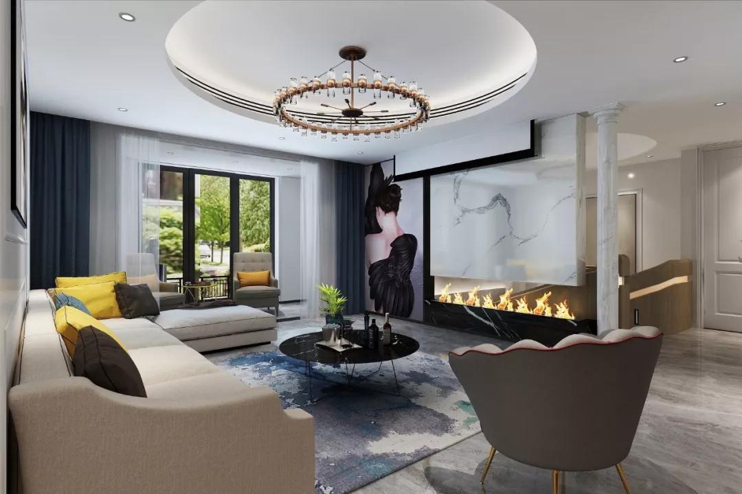 现代简约风格家装设计室内装修效果图-客厅 现代简约风格家装设计室内装修效果图-客厅